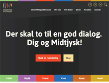 Tablet Screenshot of midtjyskefterskole.dk